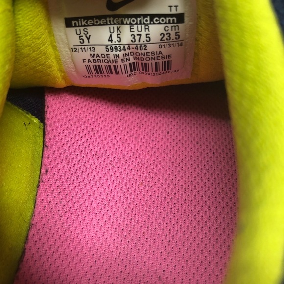 LNike Flex Experience RN 2 blue gray pink sneakers - Picture 7 of 8